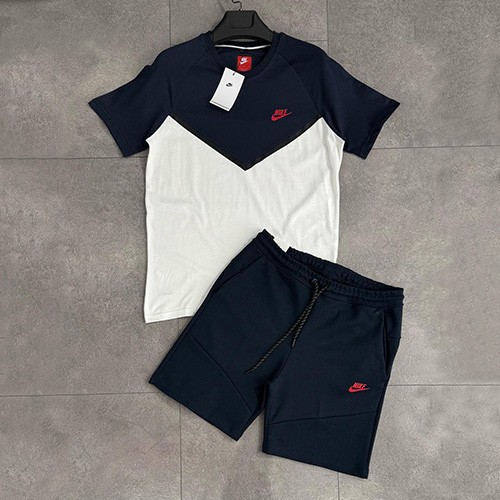 تیشرت شلوارک NIKE TECH رنگ سرمه ای سایز XL